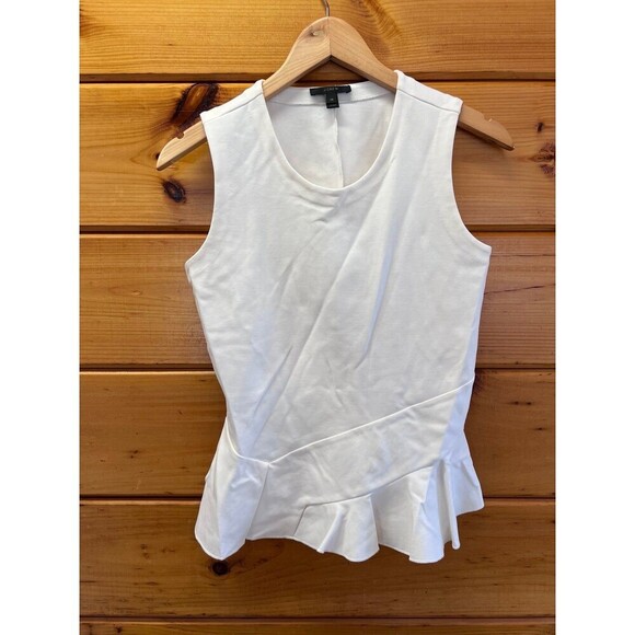 J. Crew Tops - J.Crew sleeveless ivory Stretchy blouse fit & flare XS